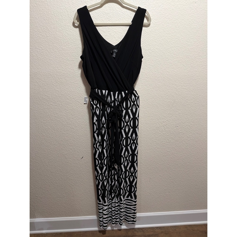 R&M Richards Black Jumpsuit Size 14